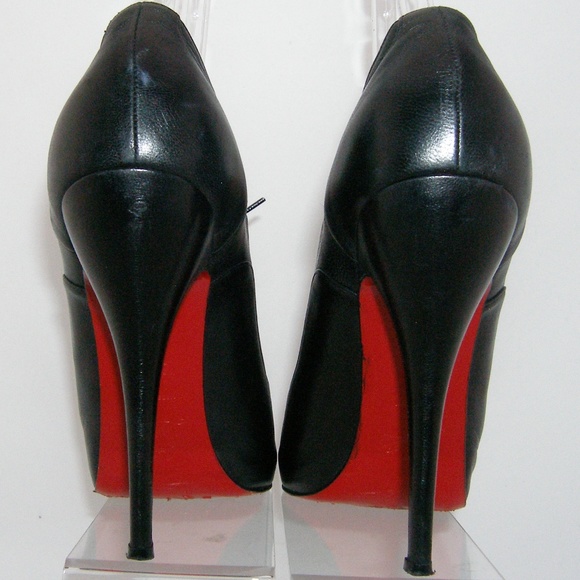 Christian Louboutin 'Lady Derby' black heels 10/40 - Picture 4 of 8